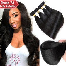 300g THICK 3 Bundles 7A 100 Unprocessed Virgin Human Hair Brazilian Peruvian