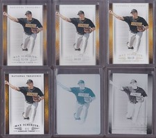 Max Scherzer - 2015 National Treasures - 6-Card Lot Inc. Two 1/1 Printing Plates