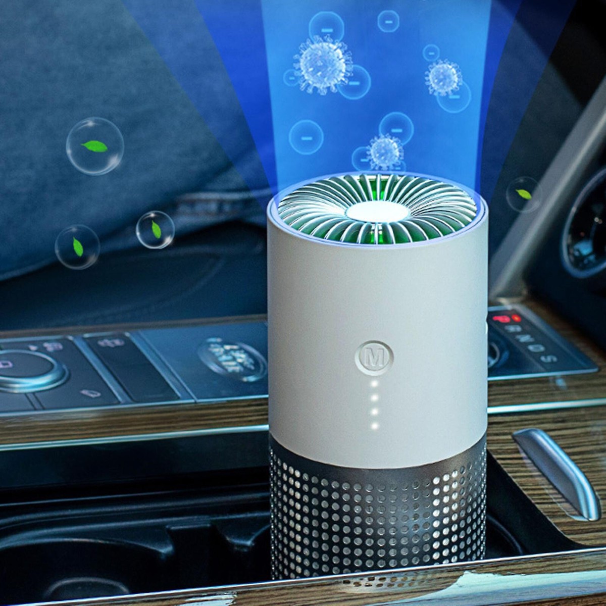 Rechargeable-Portable Air Purifier Negative Ion Home Car Desktop