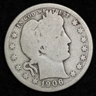 1906-D Silver Barber Quarter GOOD FREE SHIPPING