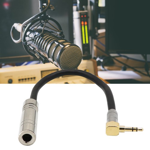 Audio Cable 90 Degree Right Angle Anti-jamming 3.5mm to 6.5mm/6.35mm Right Angle