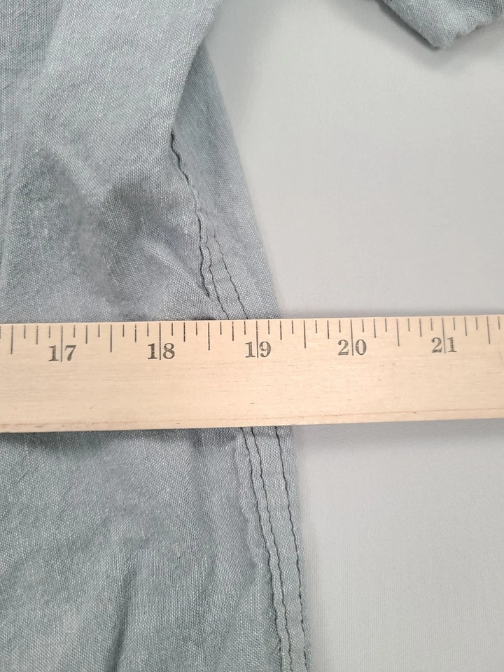 Howe Shirt Mens Large Gray Button Up Outdoors Comfort Casual Short Sleeve - Image 4 of 4