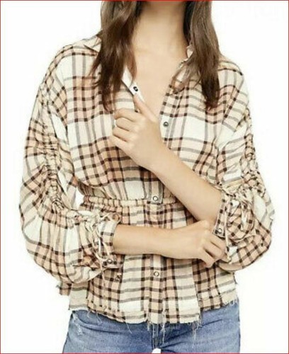 Free People Mujer Blusa Camisa OB1050935 8825 Melocotón Árbol 17% Lana XS - Imagen 2 de 12