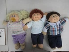 3 1980's Vintage Cabbage Patch Kids - 2 Boys Redhead/Brunette 1 Girl Blonde dl