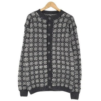 Strickjacke Cardigan Grau Nordic Scandinavian Vintage Sr1 Größe M - Bild 1 von 4