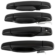 Car Door Handle Front Rear Left Right 1pc Painted Plastic Black 15915150