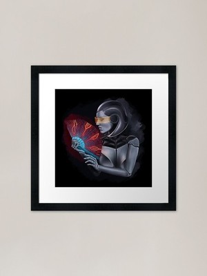 EDI aus Mass Effect gerahmtes Kunst Pri gerahmtes Wandbild Poster Leinwanddruck Bild