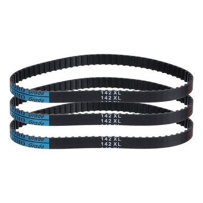 #ad 3Pcs 142XL 037 Timing Belt 71 Teeth Rubber Geared Cogged Belt 0.37quot; Width $13.95