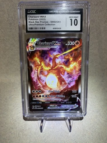 Pokémon Charizard VMAX SWSH261 UPC Black Star Promo CGC 10