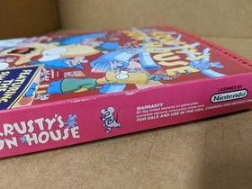 Krusty's Fun House for Nintendo NES Complete in Box with poster The Simpsons