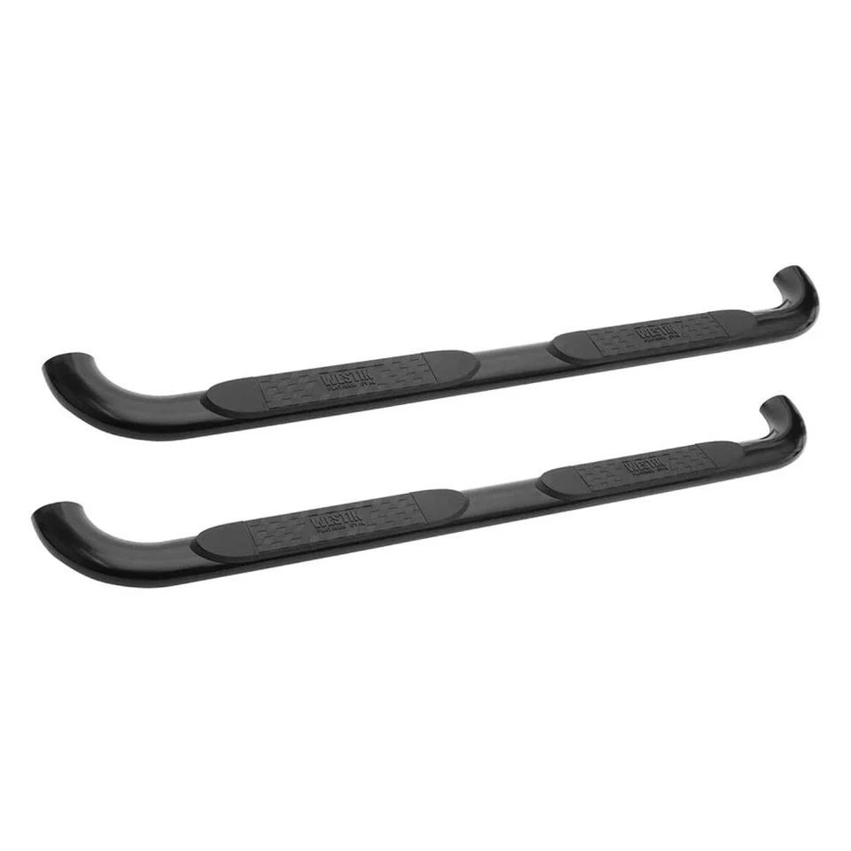 For Ford F-250 Super Duty 99-16 4" Platinum Cab Length Black Oval Tube Step Bars - Изображение 2 из 4
