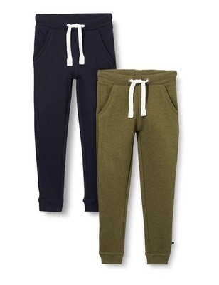 Unisex Kids 4130 Track Pants, 2 Pack Dark Olive 954, 116 EU