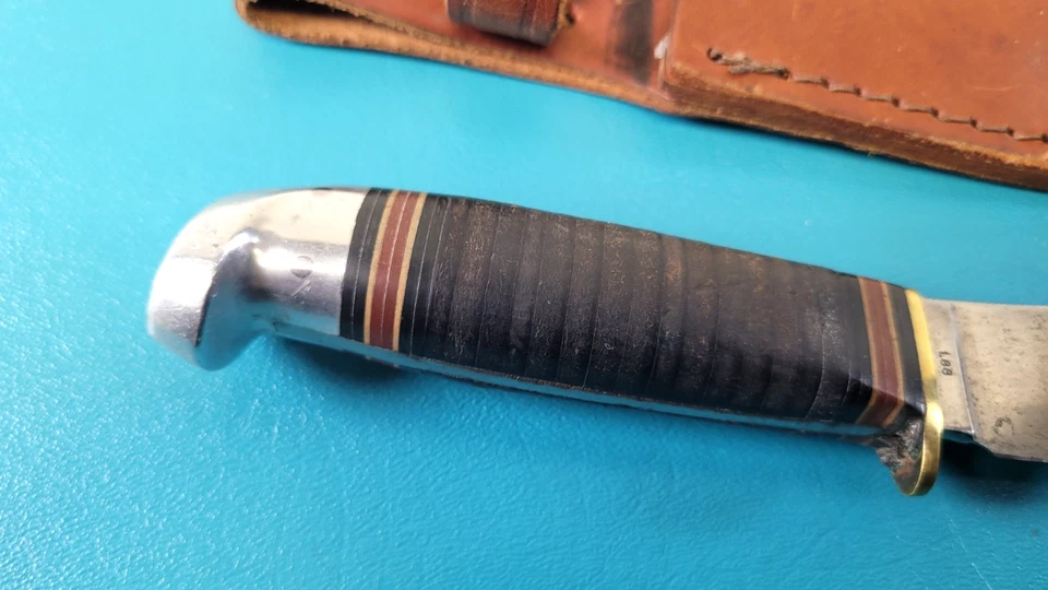 Western Model L88 Skinning Knife Boulder Colo USA + Leather Sheath TR559 - Image 3 of 4