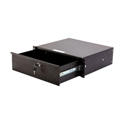 Deejay LED 3U Metal Locking Rack Drawer for Standard DJ Size Equipment