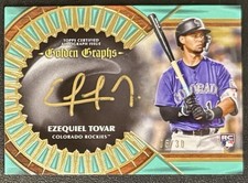 2023 Topps Five Star - Ezequiel Tovar (RC) Auto /30 Golden Graphs #GG-ET 