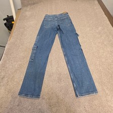 American Eagle Super High-Rise Baggy Straight utility Cargo Jeans 4L