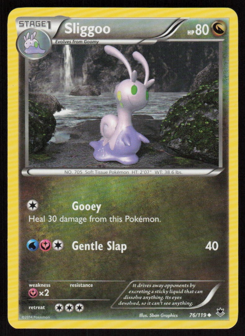Sliggoo 76/119 Uncommon Phantom Forces Pokemon TCG Near Mint