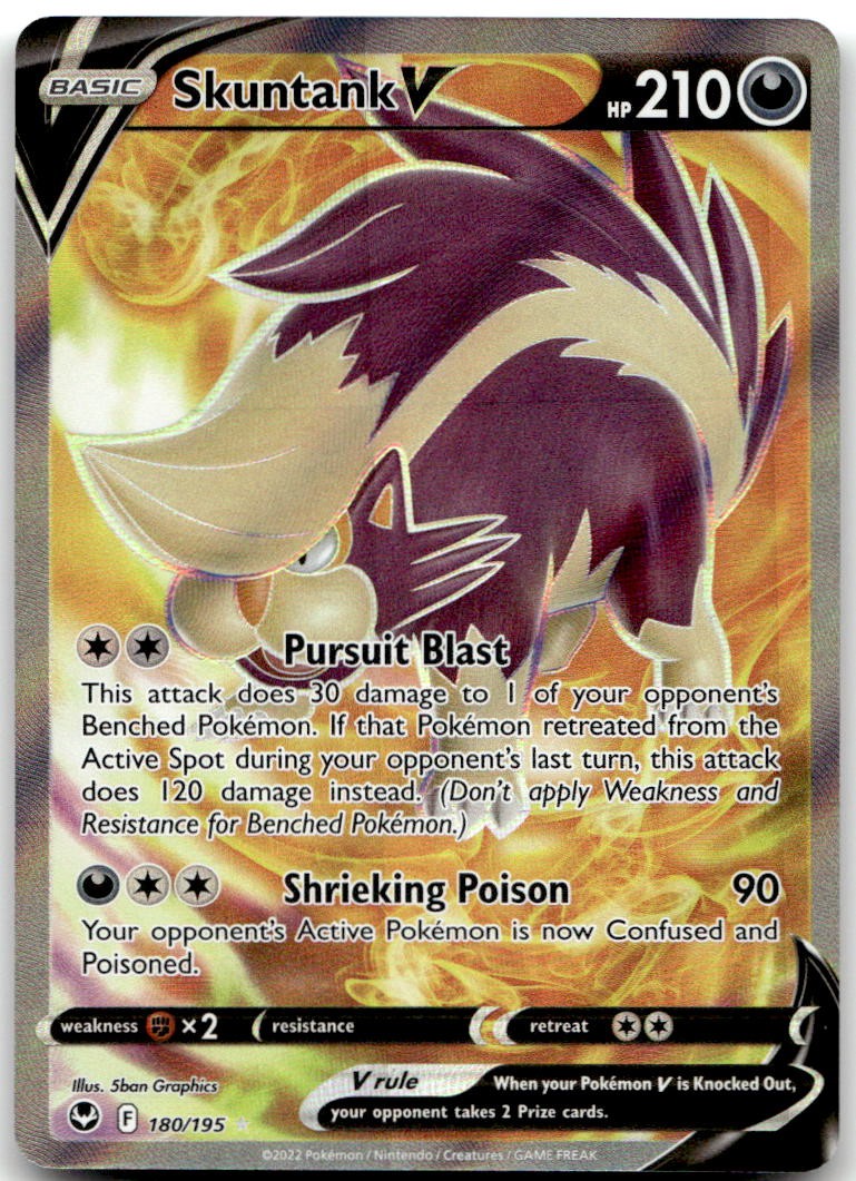 Skuntank V 180/195 Holo Ultra Rare Silver Tempest Near Mint