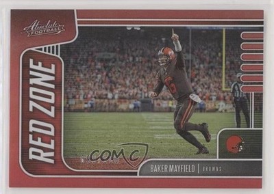 2019 Panini Absolute Red Zone Red Spectrum /100 Baker Mayfield #6 9su