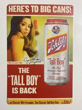 Schlitz Beer Malt Liquor Metal Sign - Cynthia Myers - Tall Boy  Retro Go Gusto