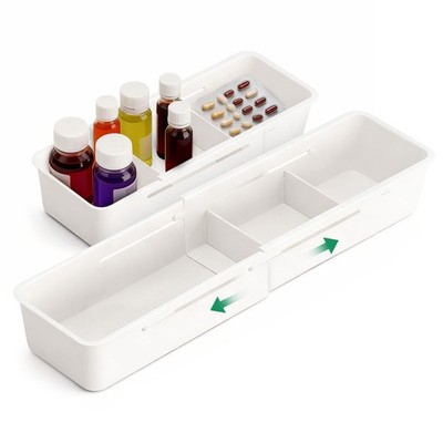 Adjustable Desk Drawer Organizer Expandable Storage Tray Divider Makeup Kitchen