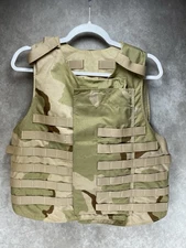 Point Blank Ballistic Vest w/ Sections For Soft Armor Inserts Camouflage Medium