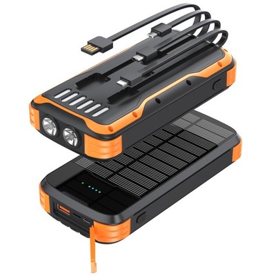 Solar Power Bank 40000mAh, Portable Charger PD 20W Fast Charging Solar Charge...