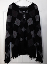 MINGA LONDON Frank Argyle Sweater (XL) (Discontinued - Brand New w/ Tags)