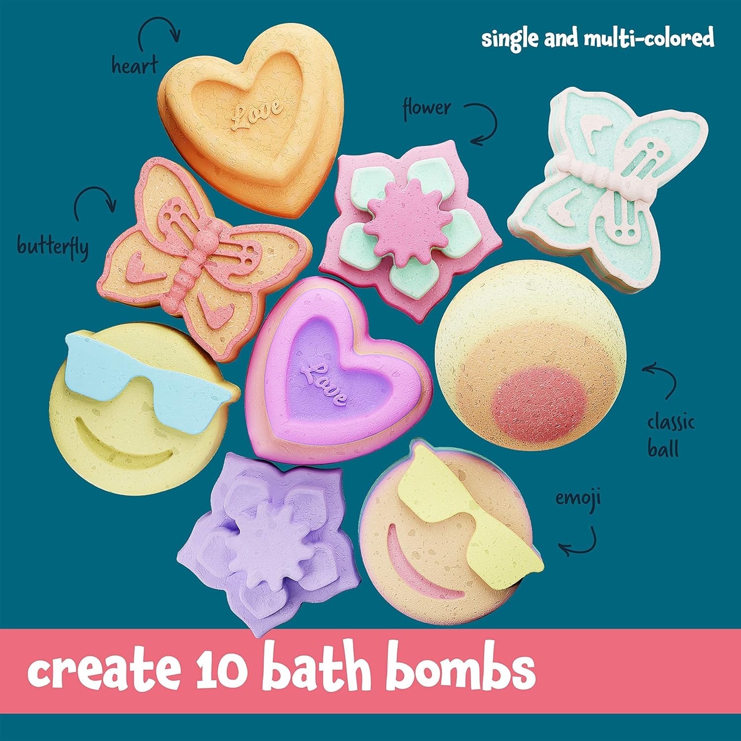 3-in-1 Spa Science Kit for Kids: Soap & Bath Bomb Making - 30 DIY Projects