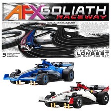 AFX Goliath Raceway 65-Foot Mega G HO Slot Car Track Set w/Tri-Power Pack