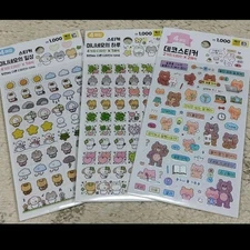 Korea schedule sticker DAISO Hangul