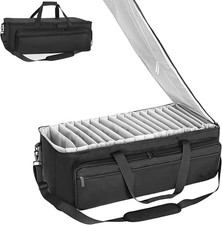 Extra Large Travel Gig Band Cable File Bag With Separate Bags,DJ Cord Organiz...
