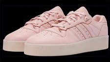 adidas Sandy Pink / Ivory Rivalry Lux Low Thick Pebble Leather Shoes Mn's 15 NWT