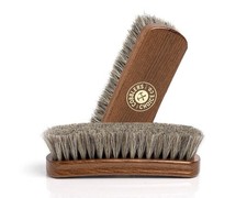 Premium Schuhb rste, Rosshaar, konkaver Griff f r erstklassigen Halt, Braun