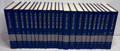 World Book Encyclopedia 1985 Complete Set 22 Volumes Blue