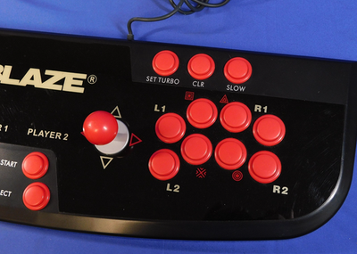 BLAZE HOME ARCADE TWIN SHOCK 2-PLAYER PLAYSTATION ARCADE STICK PS1