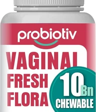 Chewable Vaginal Probiotics for Women 10 Billion 30 Count (Pack of 1), Pink 