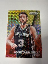 2014-15 Panini Prizm Yellow & Red Mosaic Prizm Marco Belinelli #98 0a1