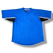 Nike T90 Mens Large Blue Retro 2000's Baggy Boxy Sports Football T-Shirt