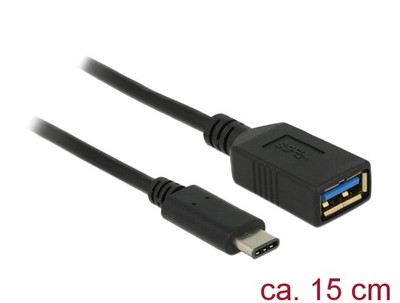 Delock Adapter SuperSpeed USB (USB 3.1, Gen 1) USB Type-C  Stecker > USB Typ A B