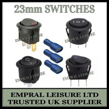Campervan 12v Rocker Switch Blue Red SPST 12v Switches Caravan Motorhome Boat