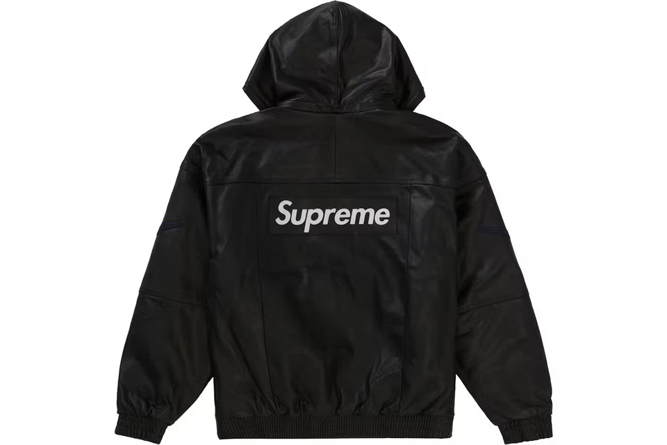 Supreme FW19 Semana 14 x Nike Cuero Anorak Caja 'Negro' SUP-FW19-10724 Foto 2 de 3