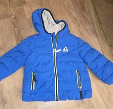 Gerry Jersey Lined Hooded Long Sleeve Bubble puffer Jacket Blue Girl Boy 2T