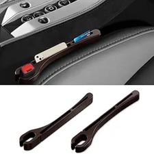 2PCS Car Seat Gap Filler Organizer, Upgrade Car Side Seat Filler-Brown