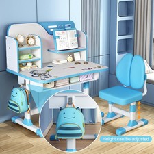 Kids Desk and Chair Set Height Adjustable Children's Study Table for Ages 3-18