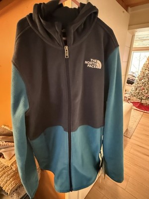 NWT  The North Face Kids Glacier Full Zip Fleece Hoodie XL 14/16 DUSK BLUE/NAVY