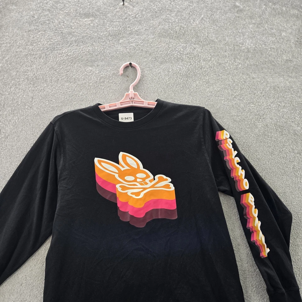 Psycho Bunny Boy Shirt XL 18/20 Black Dalles Skull Logo Long Sleeve - Image 4 of 4