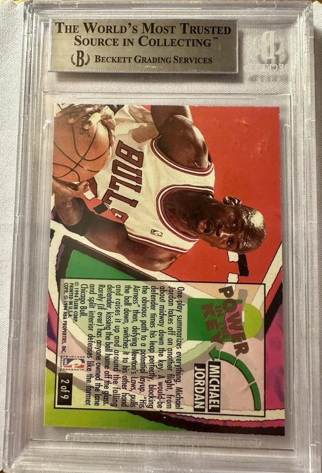 🐐 🔥 1993-94 Ultra Power in the Key Michael Jordan Nº 2 de 9 BGS 8.5 🐐 🔥 Foto 2 de 2