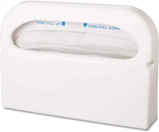 Health Gards Toilet Seat Cover Dispenser, Half-Fold, 16 X 3.25 X 11.5, White,...