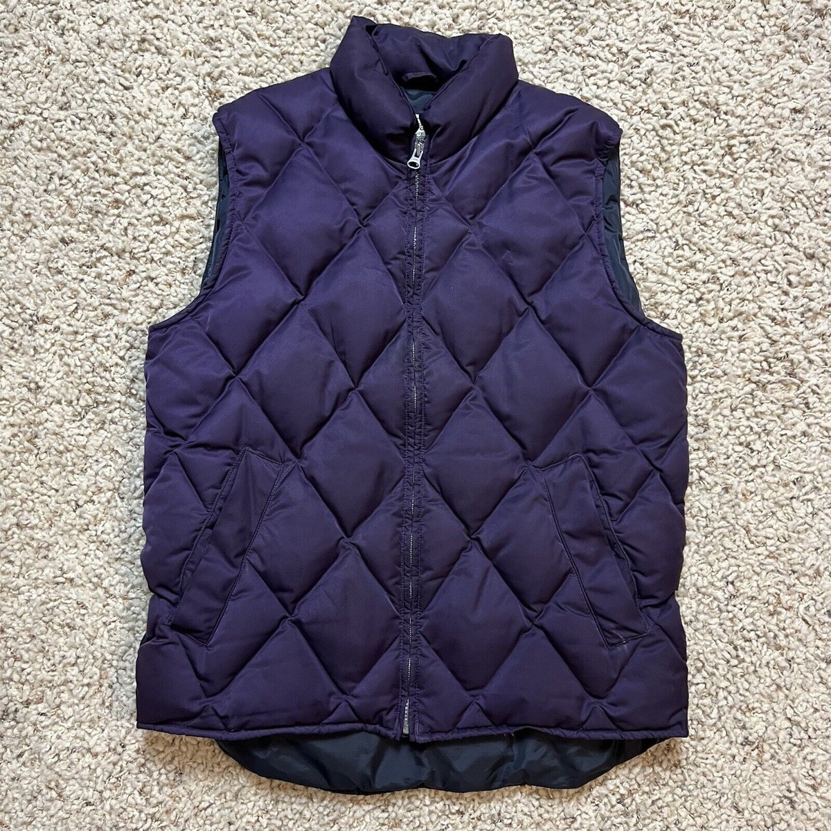 ジャケット・アウター 90s vintage Eddie Bauer purple down vest VINTAGE Eddie Bauer Jacket Women M Purple Vest Goose Down